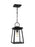 Founders Modern 1-light Led Outdoor Exterior Ceiling Hanging Pendant In Black Finish With Clear Glas | 6248401EN7-12