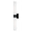 2-light Dual Sconce In Matte Black With Soft White Glass | 646221MB