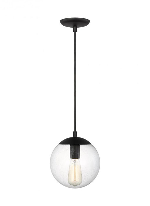 Leo - Hanging Globe Small One Light Pendant With Clear Seeded Glass | 6501801-112