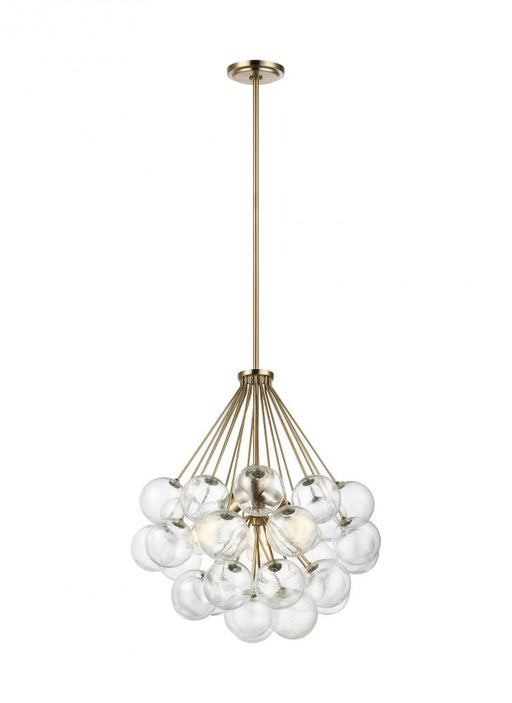 Visual Comfort & Co. Studio Collection Bronzeville mid-century modern 3-light indoor dimmable ceiling pendant hanging chandelier pendant li