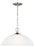 Generation Lighting Geary transitional 1-light indoor dimmable ceiling hanging single pendant light in brushed nickel si