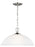 Generation Lighting Geary transitional 1-light LED indoor dimmable ceiling hanging single pendant light in brushed nicke