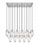 17 Light Linear Chandelier | 651P-17L-BN