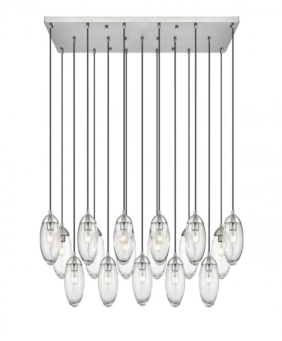 17 Light Linear Chandelier | 651P-17L-BN