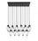 17 Light Linear Chandelier | 651P-17L-MB
