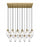 17 Light Linear Chandelier | 651P-17L-RB