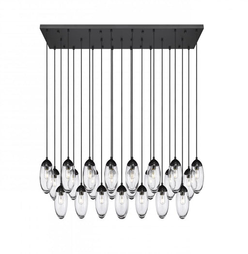 23 Light Linear Chandelier | 651P-23L-MB