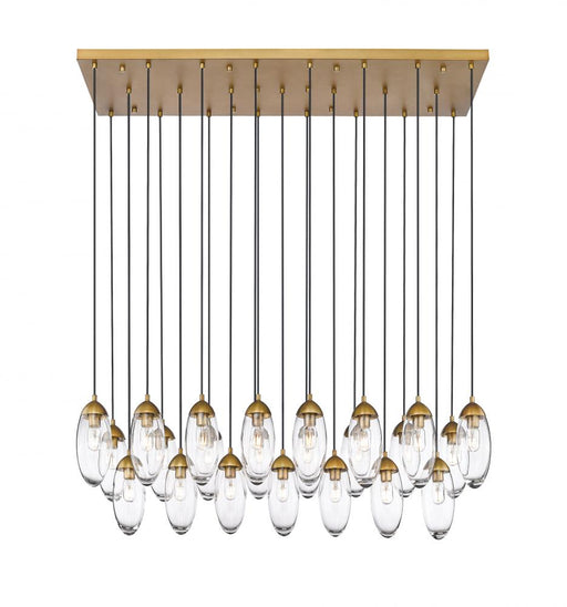23 Light Linear Chandelier | 651P-23L-RB