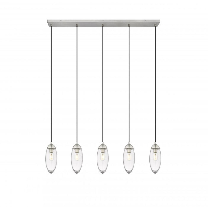5 Light Linear Chandelier | 651P-5L-BN