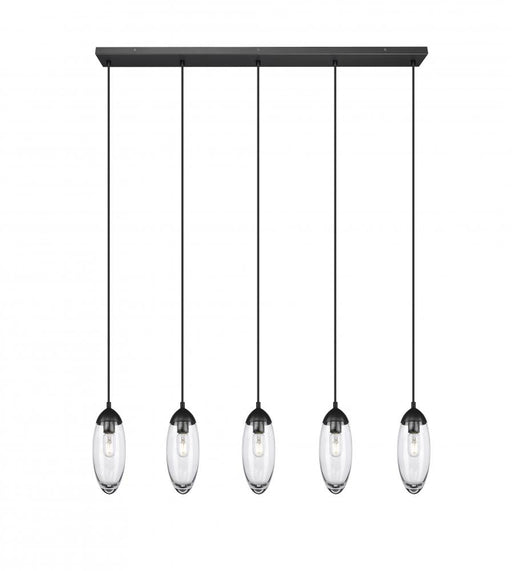 5 Light Linear Chandelier | 651P-5L-MB