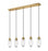 5 Light Linear Chandelier | 651P-5L-RB