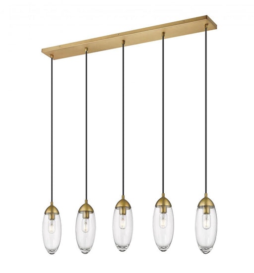 5 Light Linear Chandelier | 651P-5L-RB