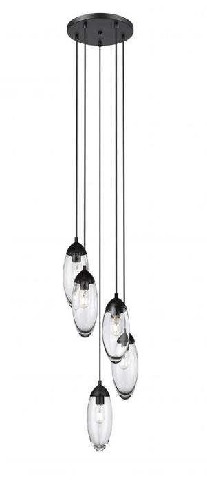 5 Light Chandelier | 651P-5R-MB