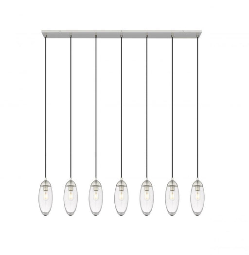 7 Light Linear Chandelier | 651P-7L-BN