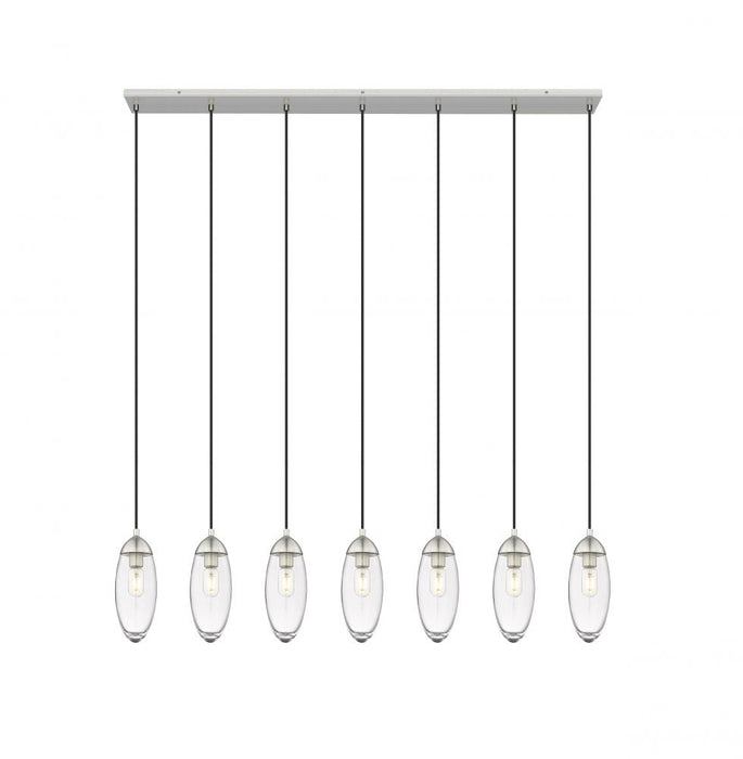 7 Light Linear Chandelier | 651P-7L-BN