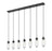 7 Light Linear Chandelier | 651P-7L-MB