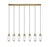 7 Light Linear Chandelier | 651P-7L-RB