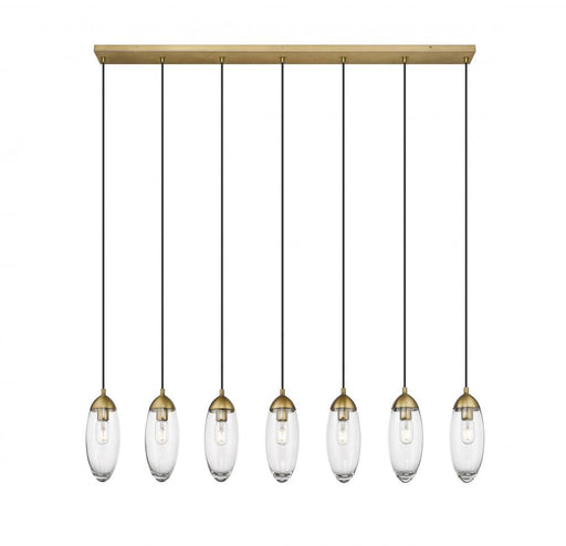 7 Light Linear Chandelier | 651P-7L-RB