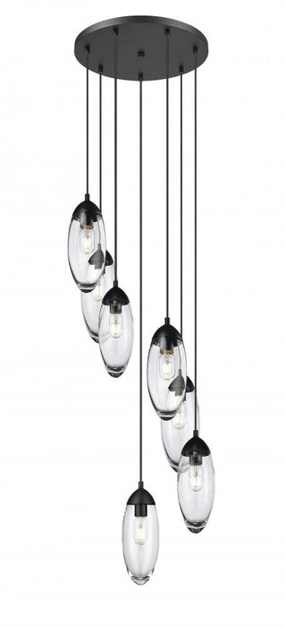 7 Light Chandelier | 651P-7R-MB