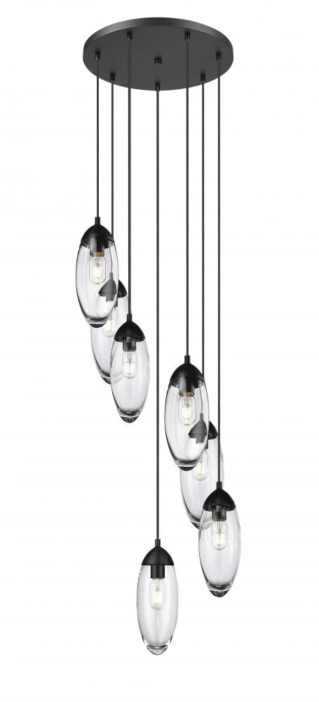 7 Light Chandelier | 651P-7R-MB