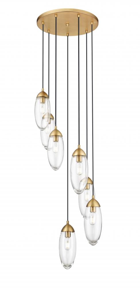 7 Light Chandelier | 651P-7R-RB