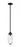 1 Light Pendant | 651P-ROD-MB