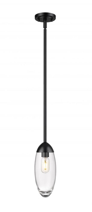 1 Light Pendant | 651P-ROD-MB