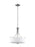 Generation Lighting Canfield modern 3-light LED indoor dimmable ceiling pendant hanging chandelier pendant light in brus