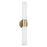 2-light Dual Sconce In Matte Brass With Soft White Glass | 653221MA