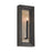 1-light Candle Sconce In Matte Black And Handcrafted Mango Wood In Espresso Stain | 654011EB