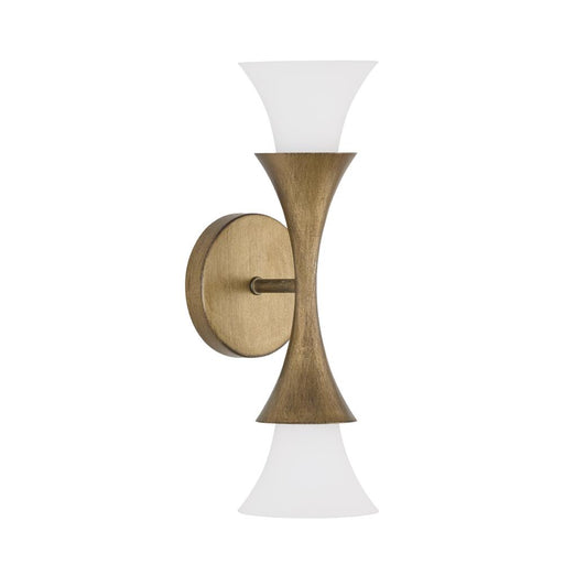 2-light Sconce In Mystic Luster With Soft White Glass | 655721ML