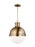 Visual Comfort & Co. Studio Collection Hanks transitional 1-light LED indoor dimmable medium ceiling hanging single pendant light in satin
