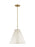Visual Comfort & Co. Studio Collection Gordon contemporary 1-light indoor dimmable ceiling hanging single pendant light in antique white fi