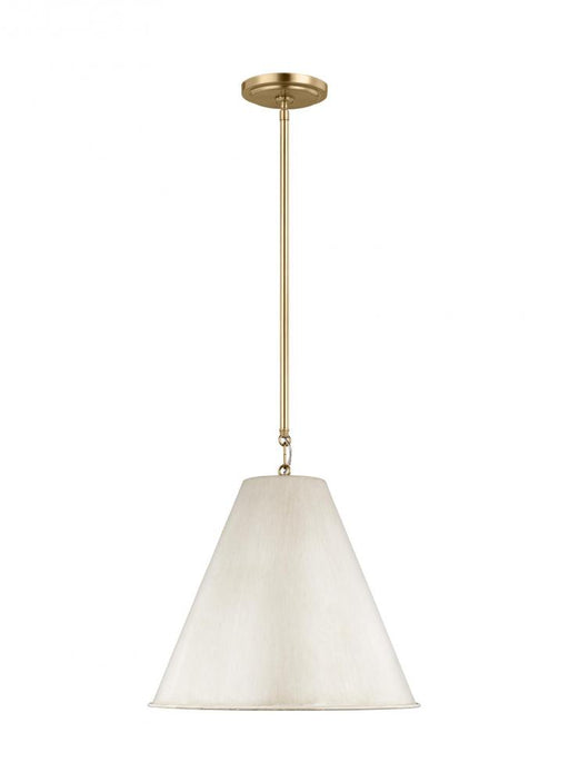 Visual Comfort & Co. Studio Collection Gordon contemporary 1-light LED indoor dimmable ceiling hanging single pendant light in antique whit