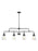 Generation Lighting Belton transitional 4-light indoor dimmable ceiling pendant hanging chandelier pendant light in midn