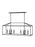 Generation Lighting Perryton transitional 8-light LED indoor dimmable linear ceiling chandelier pendant light in midnigh