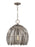 Visual Comfort & Co. Studio Collection Hanalei contemporary medium 1-light indoor dimmable pendant hanging chandelier light in washed pine