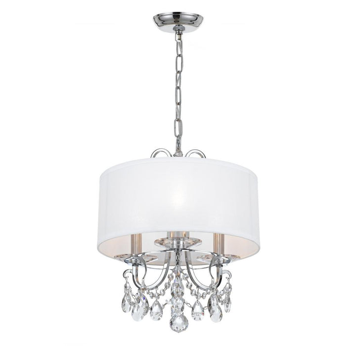 Crystorama Othello 3 Light Clear Crystal Polished Chrome Mini Chandelier