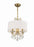 Crystorama Othello 3 Light Vibrant Gold Mini Chandelier