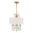 Crystorama Othello 3 Light Spectra Crystal Vibrant Gold Mini Chandelier