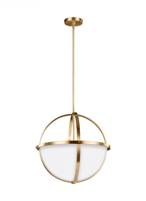 Generation Lighting Alturas contemporary 3-light indoor dimmable ceiling pendant hanging chandelier pendant light in sat