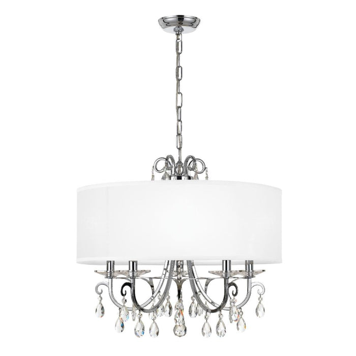 Crystorama Othello 5 Light Clear Crystal Polished Chrome Chandelier