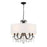 Crystorama Othello 5 Light Matte Black Chandelier