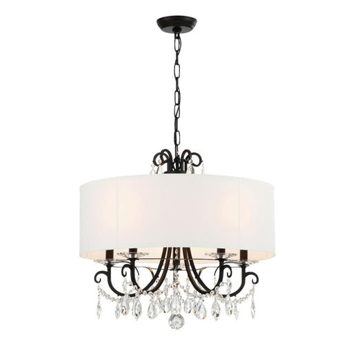 Othello 24'' Matte Black Chandelier | 6625-MK-CL-MWP