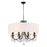 Crystorama Othello 8 Light Matte Black Chandelier