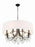 Crystorama Othello 8 Light Matte Black Chandelier