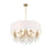 Crystorama Othello 8 Light Vibrant Gold Chandelier