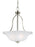 Generation Lighting Emmons traditional 3-light indoor dimmable ceiling pendant hanging chandelier pendant light in brush