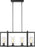 Generation Lighting Mitte transitional 4-light indoor dimmable linear island ceiling pendant hanging chandelier light in