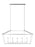 Dianna Five Light Medium Linear Chandelier | 6692605-962